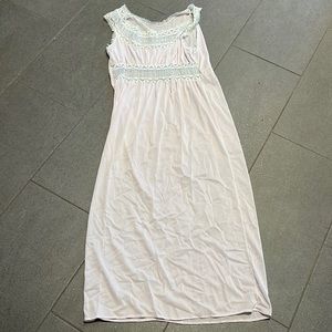 Blue sheer vintage dress / nightgown dress slip